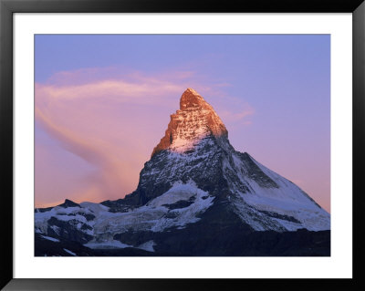 Peak Of The Matterhorn, 4478M, Valais, Swiss Alps, Switzerland by Hans Peter Merten Pricing Limited Edition Print image