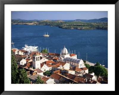 View Over The Old Town And Cathedral Of St. Jacob, Sibenik, Knin Region, Dalmatia, Croatia by Gavin Hellier Pricing Limited Edition Print image