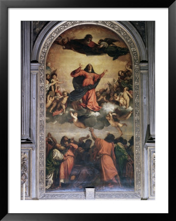 The Assumption By Titian, S. Maria Dei Frari, Venice, Veneto, Italy by Walter Rawlings Pricing Limited Edition Print image
