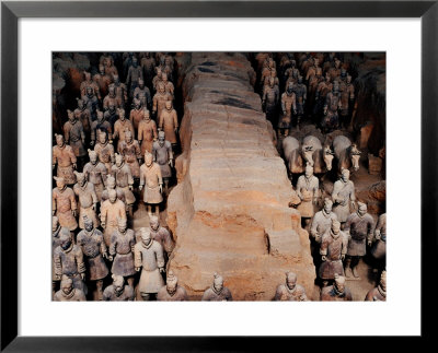 Life Size Terracotta Soldiers In Battle Formation, Xi'an, Shaanxi, China by Krzysztof Dydynski Pricing Limited Edition Print image