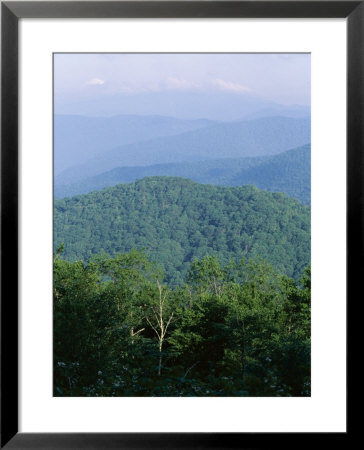 Looking Over The Appalachian Mountains From The Blue Ridge Parkway In Cherokee Indian Reservation by Robert Francis Pricing Limited Edition Print image