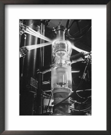 Mercury Vapor Tubes Being Made At A General Electric Plant by Andreas Feininger Pricing Limited Edition Print image