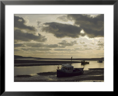 Beached Fishing Boats, Low Tide, Duddon Estuary, Cumbria, England, United Kingdom by James Emmerson Pricing Limited Edition Print image