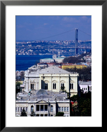 Bosphorus, Clock Tower And Dolmabahce Palace, Istanbul, Turkey by Izzet Keribar Pricing Limited Edition Print image