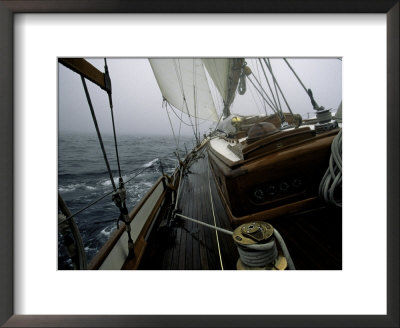 Sailing In Stormy Weather, Ticondergoa Race by Michael Brown Pricing Limited Edition Print image