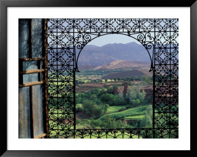 View Through Ornate Iron Grille (Moucharabieh), Morocco by John & Lisa Merrill Pricing Limited Edition Print image