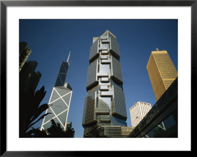 Hong Kong Skyline, Bank Of China Tower And Other Buildings by Eightfish Pricing Limited Edition Print image