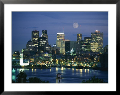 Moonrise Over The Montreal Skyline by Richard Nowitz Pricing Limited Edition Print image
