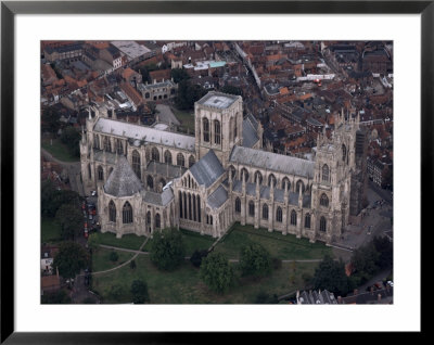 Aerial View Of York Minster, York, Yorkshire, England, United Kingdom by Adam Woolfitt Pricing Limited Edition Print image