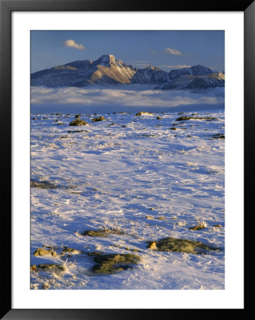 Wind-Blown Snow And Longs Peak, Rocky Mountain National Park, Colorado, Usa by Scott T. Smith Pricing Limited Edition Print image