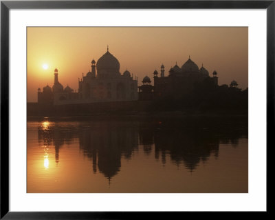 Sunset Reflects Off The Taj Mahal, India by Claudia Adams Pricing Limited Edition Print image