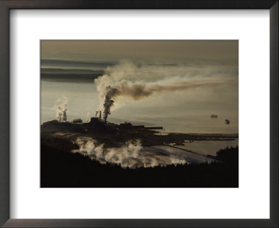 An Aerial View Of A Pulp Mill by Sam Abell Pricing Limited Edition Print image