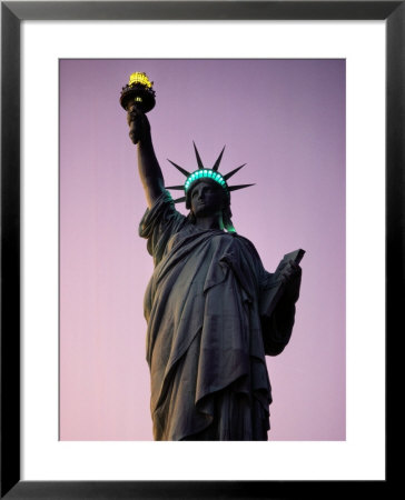 Twilight View Of The Illuminated Statue Of Liberty by Paul Chesley Pricing Limited Edition Print image