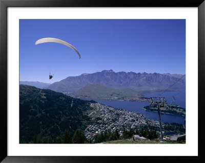 Tandem Parapenting, Queenstown, Otago, South Island, New Zealand by Jeremy Bright Pricing Limited Edition Print image