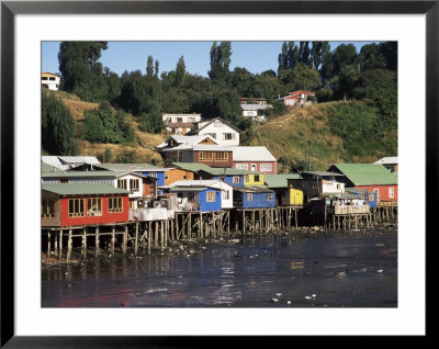 Palafitos, Castro, Chiloe Island, Chile, South America by Ken Gillham Pricing Limited Edition Print image