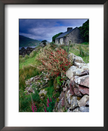 Abandoned Cottage On The Famine Relief Road In Killary Harbour, Connemara, Connaught, Ireland by Gareth Mccormack Pricing Limited Edition Print image