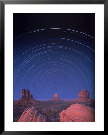 Star Trails Over Desert Landscape by William Swartz Pricing Limited Edition Print image