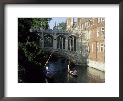 Tourists Pole Boats Called Punts Under The Bridge Of Sighs On The Cam, Cambridge, England by Taylor S. Kennedy Pricing Limited Edition Print image