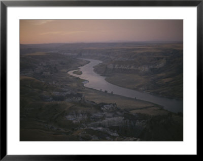 Aerial Of The Missouri River In Montanas White Cliffs Region by Sam Abell Pricing Limited Edition Print image