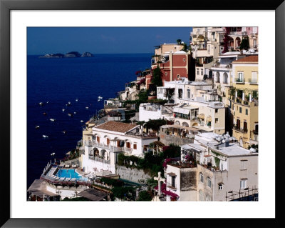 House Terraced Into Amalfi Coastline, Positano, Italy by Dallas Stribley Pricing Limited Edition Print image