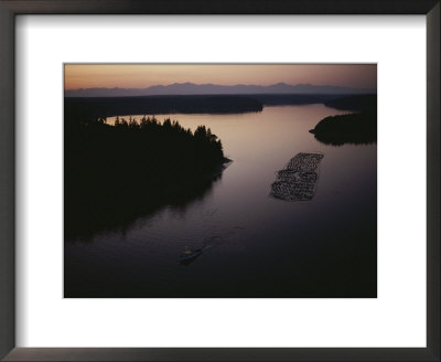 A Log Boom Is Towed Through A Washington Waterway by Sam Abell Pricing Limited Edition Print image