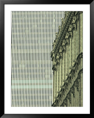 New York Stock Exchange Building And World Trade Center In Background by Skip Brown Pricing Limited Edition Print image