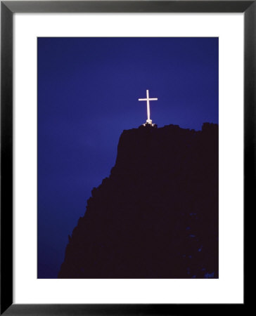 A Large Cross Situated On A Rocky Headland by George F. Mobley Pricing Limited Edition Print image