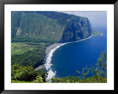 View Of Waipio Valley, Island Of Hawaii (Big Island), Hawaii, Usa by Ethel Davies Pricing Limited Edition Print image