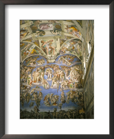 Interior, Sistine Chapel, The Vatican, Rome, Lazio, Italy by Roy Rainford Pricing Limited Edition Print image