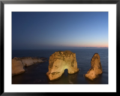 Pigeon Rocks (Rawcheh Rocks), Beirut, Lebanon, Middle East by Christian Kober Pricing Limited Edition Print image
