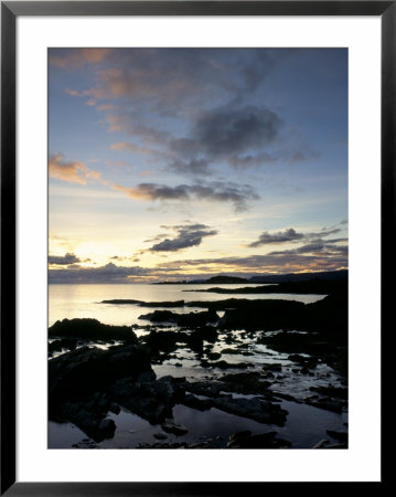 Rocky Coastline At Dusk, Looking Along The Coast To Easdale Island, Seil Island, Scotland by Pearl Bucknall Pricing Limited Edition Print image