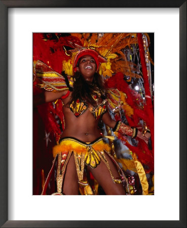 Woman In Costume For Carnival At Sombodromo, Centro, Rio De Janeiro, Brazil by John Maier Jr. Pricing Limited Edition Print image