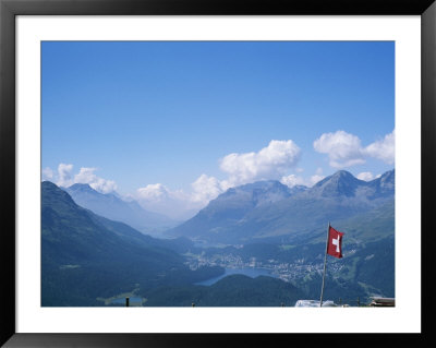 View Of The Engadin Valley And St. Moritz by Taylor S. Kennedy Pricing Limited Edition Print image