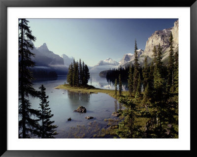 Maligne Lake, Which Is The Largest And Deepest Lake In Jasper National Park by Raymond Gehman Pricing Limited Edition Print image