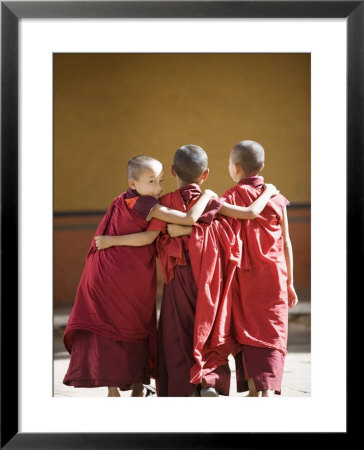 Buddhist Monks, Paro Dzong, Paro, Bhutan by Angelo Cavalli Pricing Limited Edition Print image