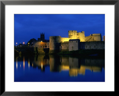 King John's Castle Over The River Shannon, Limerick, County Limerick, Ireland, Munster by Martin Moos Pricing Limited Edition Print image