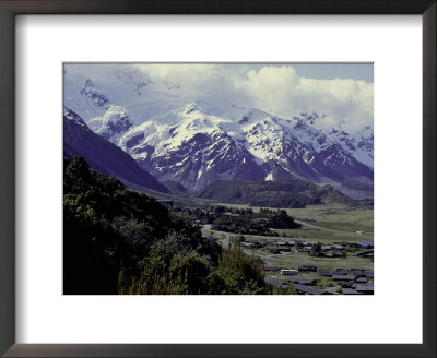 Overlooking Mountain Village, New Zealand by Michael Brown Pricing Limited Edition Print image