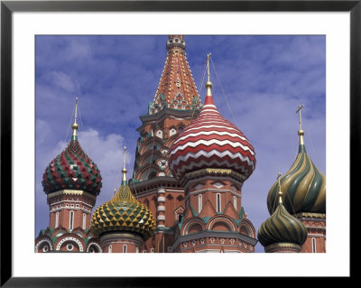 Onions Of St. Basil's Cathedral, Red Square, Moscow, Russia by Bill Bachmann Pricing Limited Edition Print image