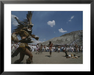 Traditional Dancing At The Pyramid Of The Sun On The Spring Equinox by Kenneth Garrett Pricing Limited Edition Print image