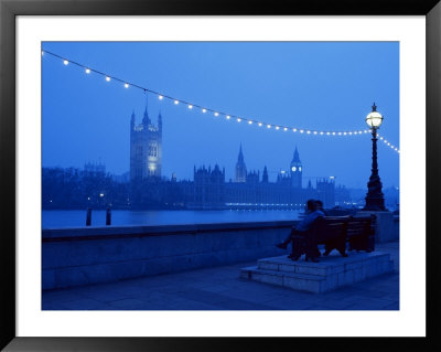 Houses And Parliament From Across The Thames, London, England, United Kingdom by Nick Wood Pricing Limited Edition Print image