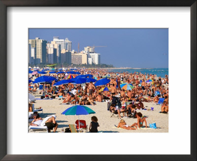 Crowds Sunbathing On South Beach On New Year's Eve, Miami, Florida by Eddie Brady Pricing Limited Edition Print image