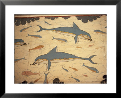 Dolphin Fresco, Knossos, Crete, Greece by James Green Pricing Limited Edition Print image