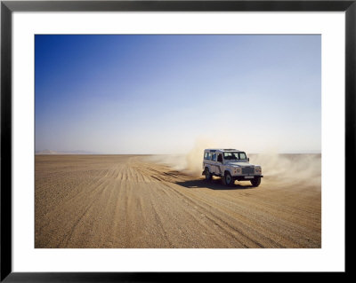 Four-Wheel Drive Landrover, Off-Roading In The Desert, Algeria, Africa by Geoff Renner Pricing Limited Edition Print image