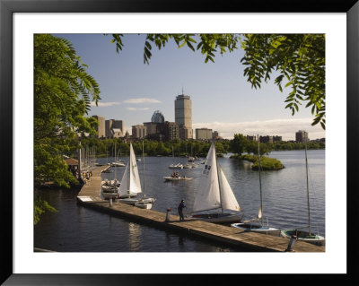 Boating On The Charles River, Boston, Massachusetts, New England, Usa by Amanda Hall Pricing Limited Edition Print image