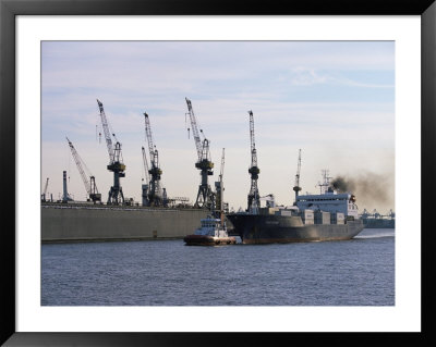 Cranes, Port Of Hamburg, Hamburg, Germany by Yadid Levy Pricing Limited Edition Print image