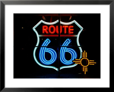 Neon Sign On Route 66, Albuquerque, New Mexico by Lee Foster Pricing Limited Edition Print image
