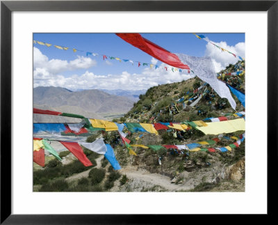 Prayer Flags, Ganden Monastery, Near Lhasa, Tibet, China by Ethel Davies Pricing Limited Edition Print image