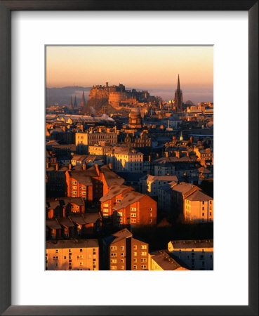 Edinburgh Castle And Old Town Seen From Arthur's Seat, Edinburgh, United Kingdom by Jonathan Smith Pricing Limited Edition Print image