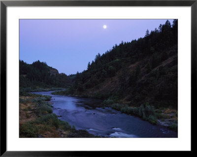 The Moon Appears Over The Rogue River by Melissa Farlow Pricing Limited Edition Print image