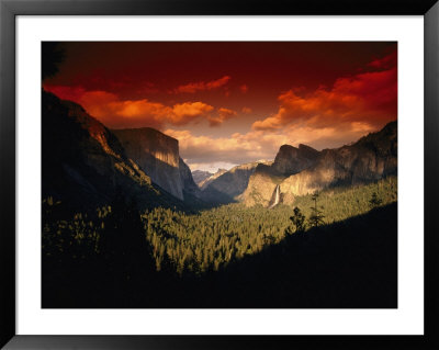 Scenic View Of A Sunset At Yosemite National Park by Paul Nicklen Pricing Limited Edition Print image